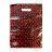 Пакет с вырубной ручкой Горох двусторонний красно-черный 31*40см 60мкм 50шт