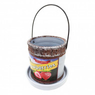 Кашпо керамическое Strawberries размер 7*7,5см