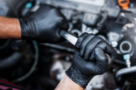 Перчатки нитриловые GOGRIP особопрочные черные 25 пар M, L, XL, XXL