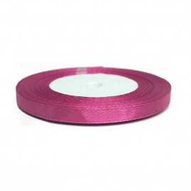 Лента атласная малиново-розовая размер 0,6см*23м