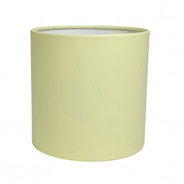 Коробка цилиндр однотонный желтая в 3-х размерах