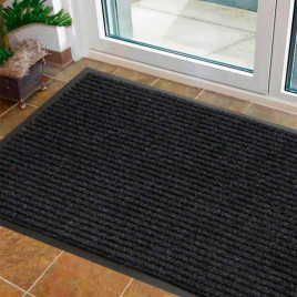 Коврик влаговпитывающий ребристый Стандарт 90*150см черный
