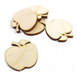 Декор из дерева Яблоко размер 3см