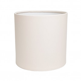 Коробка цилиндр однотонный бежевая в 3-х размерах