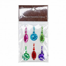 Стикеры для декорирования Драгоценные камни размер 4,5*1,7см