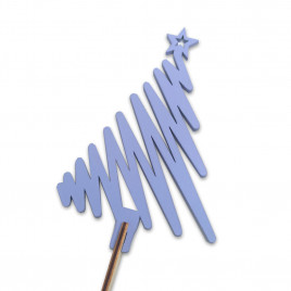 Топпер НГ Елка лавандовая h-35см