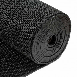 Коврик-дорожка против скольжения ZIG-ZAG 0,9*12м серый