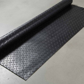 Коврик-дорожка Рифленый против скольжения 0,9*12м черный
