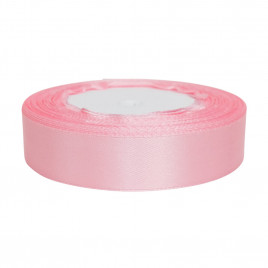 Лента атласная розовая размер 2см*23м