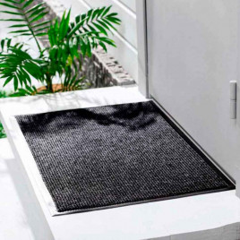 Коврик влаговпитывающий ребристый Комфорт 50*80см черный