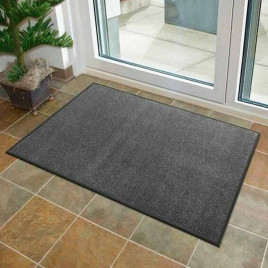 Коврик влаговпитывающий ребристый Комфорт 120*150см серый