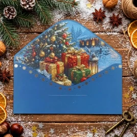 Конверт для денег НГ С Новым годом! 8*16,5см арт 59679
