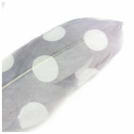 Перо с рисунком Горох размер 18см