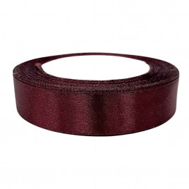 Лента атласная бургунди размер 2см*23м
