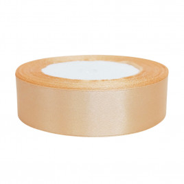 Лента атласная кремовая размер 2,5см*23м