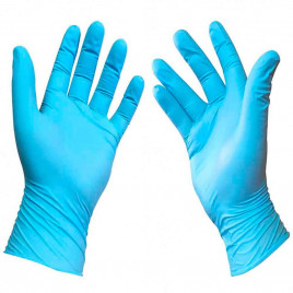 Перчатки нитриловые Nitrylex Classic голубые 50 пар XS, L