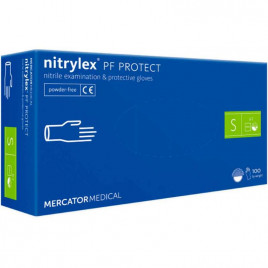 Перчатки нитриловые Nitrylex голубые 50 пар XS, S, M, L