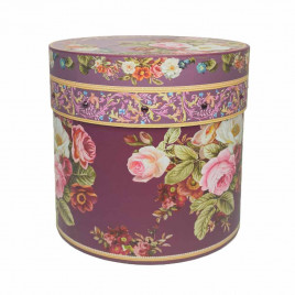 Коробка цилиндр Розы размер 21*21см