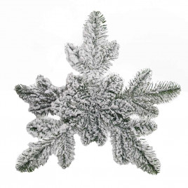 Веточка снежинка заснеженная D-36см