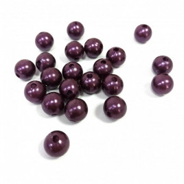 Бусины фиолетовые d-1см 120гр