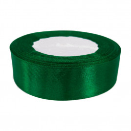 Лента атласная лесной зеленый размер 2,5см*23м