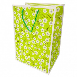 Пакет ЛЮКС Сакура с широким дном размер 28*42,5*28см