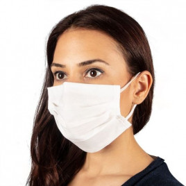 Маска многоразовая из хлопка белая (упаковка 60шт) по 3 руб за штуку Россия Гост