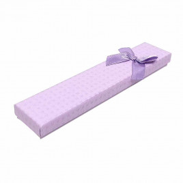 Коробка прямоугольная Клетка с бантом размер 4*21*2см