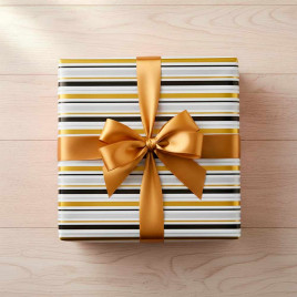 Бумага подарочная Косые полосы размер листа 70*100см уп 2л