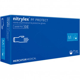Перчатки нитриловые Nitrylex PF Protect фиолетовые 50 пар S, M, L