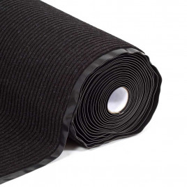 Коврик-дорожка влаговпитывающий ребристый Sunstep 1,2*12м черный