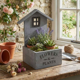 Ящик декоративный FLOWERS 13*13*7*23см