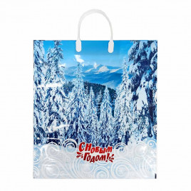 Пакет с пластмассовыми ручками Саяны размер 40*44см 10шт