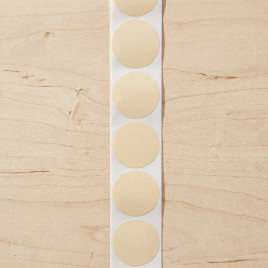 Наклейка крафт однотонная D-2,5см уп 10шт