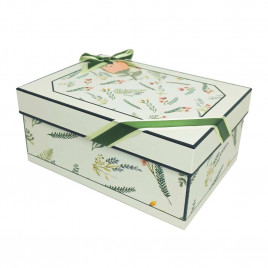 Коробка прямоугольная Ветки зелени в 2-х размерах