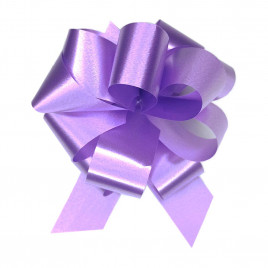 Бант-шар однотонный сиреневый размер 30*110мм