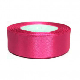 Лента атласная цветущая роза размер 2,5см*23м