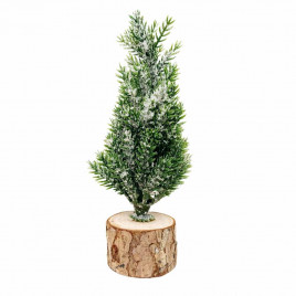 Ель заледеневшая на пенечке Н-18см