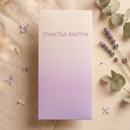 Конверт для денег Счастье внутри 8*16,5см арт 10604