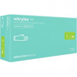 Перчатки нитриловые Nitrylex PF зеленые 50 пар XS, S