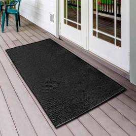 Коврик влаговпитывающий ребристый Комфорт 90*120см черный