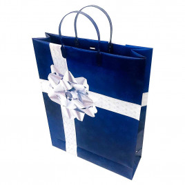 Пакет сумка размер 32*40см Белый бант