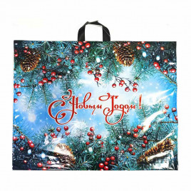 Пакет с петлевой ручкой Голубая ель 71*55см 25шт