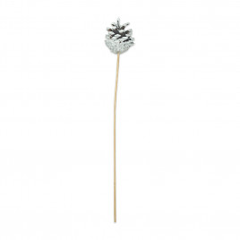 Шишки сосновые иней на вставке Н-38см уп 10шт