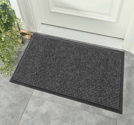 Коврик влаговпитывающий ребристый Стандарт 50*80см серый