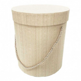 Коробка цилиндр Дерево размер 18*20,5см