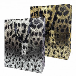 Пакет ЛЮКС Леопард размер 26*32*12см