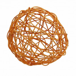 Шар из ротанга светло-коричневый D-12см