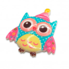 Декор из пластика Совушки размер 3,5*4см