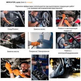 Перчатки нитриловые GOGRIP особопрочные голубые 25 пар L, XL